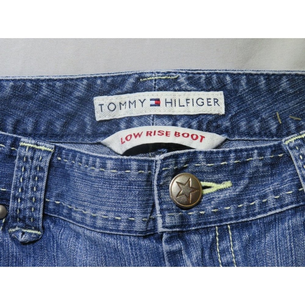 Tommy Hilfiger Low Rise Boot Cut Womens Jeans Stars Size 10